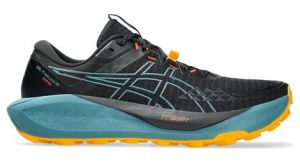 asics gel trabuco 13 gtx trailrunning schuhe schwarz blau orange herren