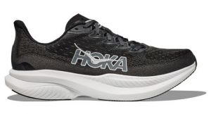 hoka mach 6 running schuhe schwarz weis herren