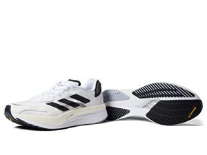 adidas Adizero Boston 10 White/Black/Silver Metallic 10 D (M)