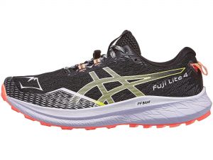 ASICS Fuji Lite 4 Damen Laufschuh Schwarz/Cacti