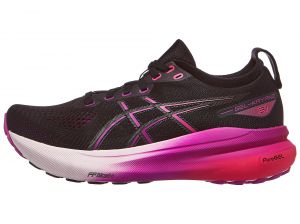 ASICS Gel Kayano 31 Damen Laufschuh Black/Bold Magenta