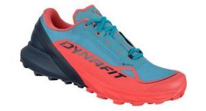 dynafit ultra 50 gtx trailrunning schuhe blau koralle damen