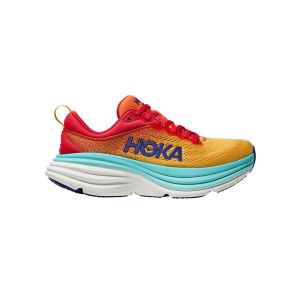 Hoka Bondi 8 Orange Blau SS24 Schuhe