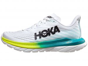 HOKA Mach 5 Damen Laufschuh Weiß/Blue Glass