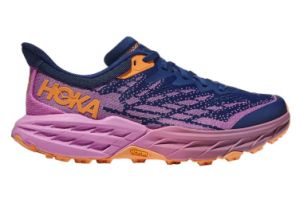 trail running women s hoka speedgoat 5 blau rosa orange