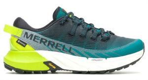 merrell agility peak 4 gtx trailrunning schuhe blau damen