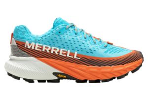 merrell agility peak 5 damen trailrunning schuhe blau orange