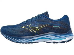 Mizuno Wave Rider 27 Herren Laufschuh Marineblau/Grün