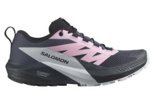 salomon sense ride 5 trailrunningschuhe grau rosa damen