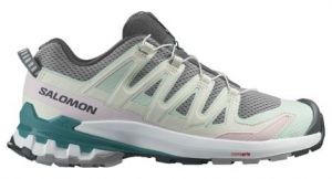 refurbished product   salomon xa pro 3d v9 women s trail shoes grau grun pink