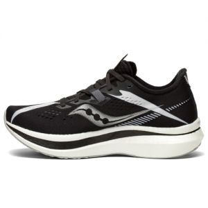 Saucony Women's Endorphin Pro 2 Running Shoe - Color: Black/White - Size: 10 - Width: Regular