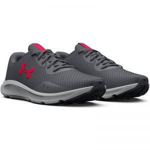 UNDER ARMOUR Charged Pursuit 3 Laufschuhe Herren 108 - pitch gray/pitch gray/red 44.5
