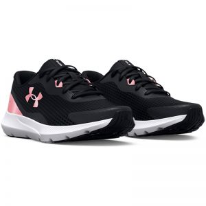 UNDER ARMOUR Surge 3 Laufschuhe Damen 005 - black/white/metallic rose gold 38