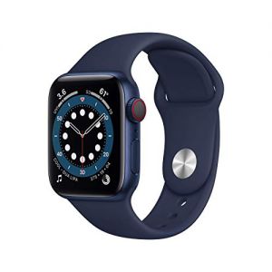 Apple Watch Series 6 40mm (GPS + Cellular) - Aluminiumgehäuse Blau Tiefe Marine Sportarmband (Generalüberholt)