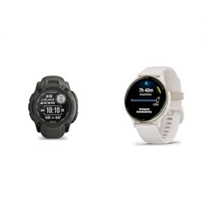 Garmin Instinct 2X Solar ? GPS-Smartwatch mit unendlicher Akkulaufzeit im Smartwatch-Modus & Vivoactive 5 AMOLED GPS Smartwatch mit Fitness- und Gesundheistfunktion