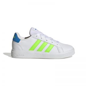 adidas Grand Court Lifestyle Tennis Lace-Up Sneaker Kinder - weiß/grün/blau