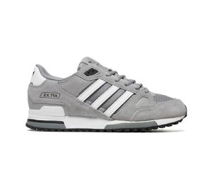 adidas ZX750 Herren GW5529 Sneaker Grey Heather/Core Black/Footwear White UK