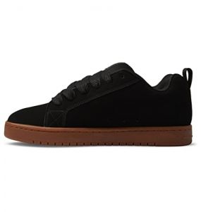 DC Shoes Court Graffik - Leather Shoes for Men - Lederschuhe - Männer - 42 - Schwarz