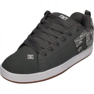 DC Shoes Court Graffik Skateschuh Dark Grey White