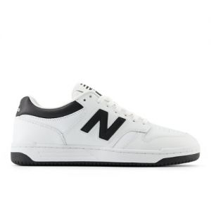 New Balance Herren 480 in Weiß/Schwarz, Leather, Größe 44