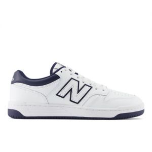 New Balance Herren 480 in Weiß/Blau, Leather, Größe 47.5