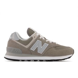 New Balance Damen 574 Core in Grau/Weiß, Suede/Mesh, Größe 37.5