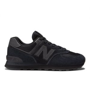 New Balance Herren 574 Core in Schwarz, Suede/Mesh, Größe 46.5