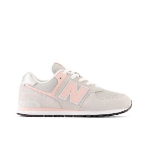 New Balance Kinder 574 Core in Grau/Rosa