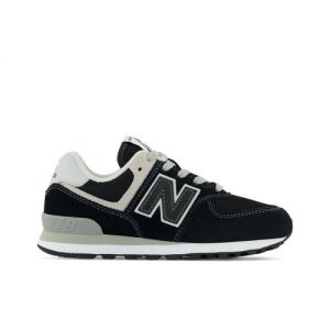 New Balance Kinder 574 Core in Schwarz/Weiß