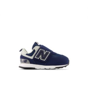 New Balance Kinder 574 NEW-B Hook & Loop in Blau/Weiß