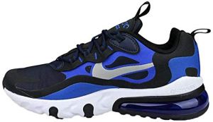 Nike Sneaker Air Max 270 React (GS) Navy Blau Silber (38)