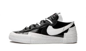 Nike x Sacai Blazer Low Black Patent DM6443-001 Size 44.5