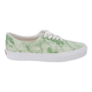 Vans ERA Sneaker Canvas-Schuhe für Damen und Herren mit Paisley-Muster VN0A54F173C1 Skater-Schuhe Freizeit Grün/Weiß