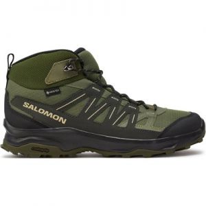 Trekkingschuhe Salomon Grivola Mid Gore-Tex L47606400 Deep Lichen Green / Black / Olive Night